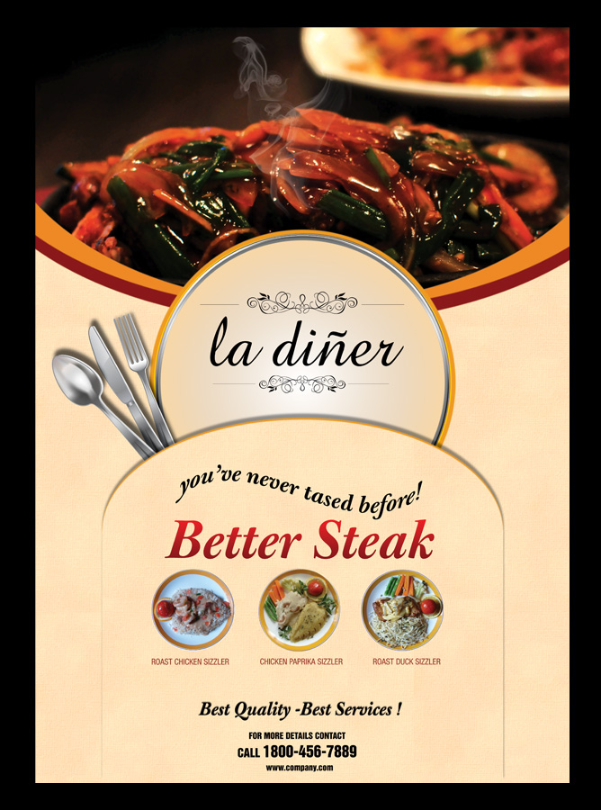 Poster for our restaurant design