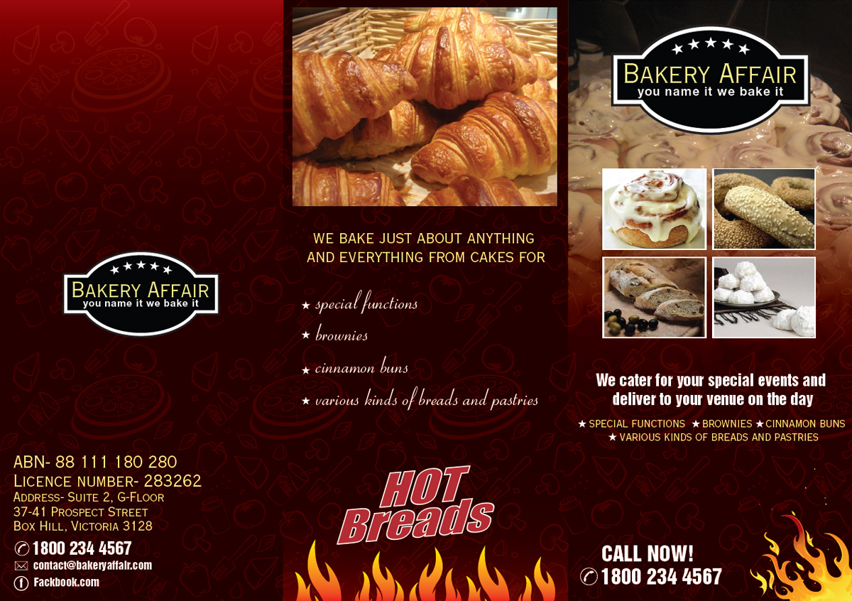 Bakery Affair Brochure