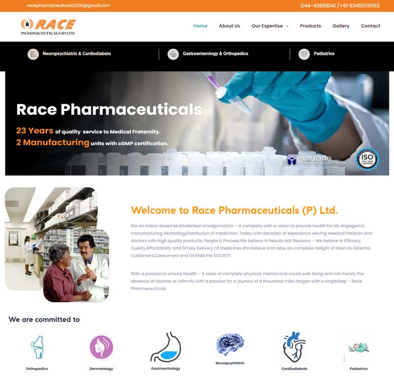 Race pharmaceuticals