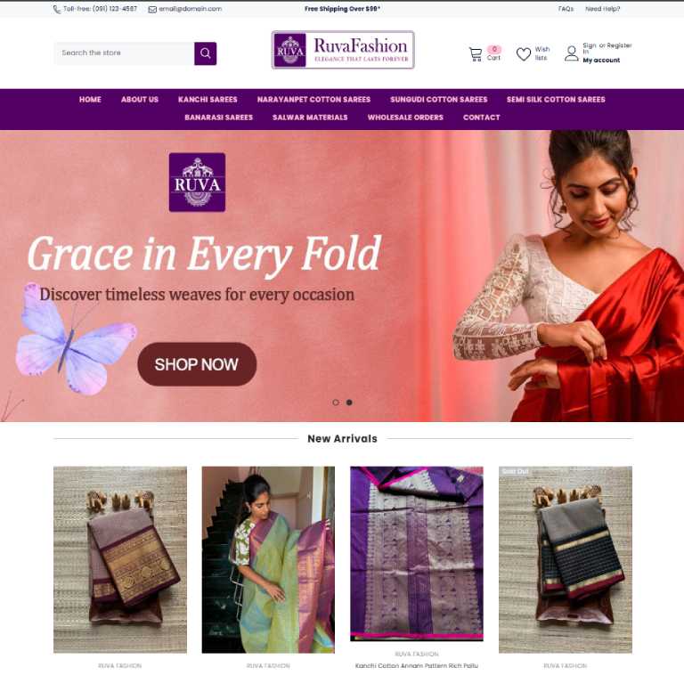 Ruvafashion Ecommerce boutique