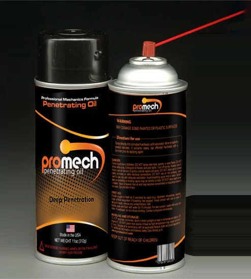 Promech Penetrating Oil - Label Design
