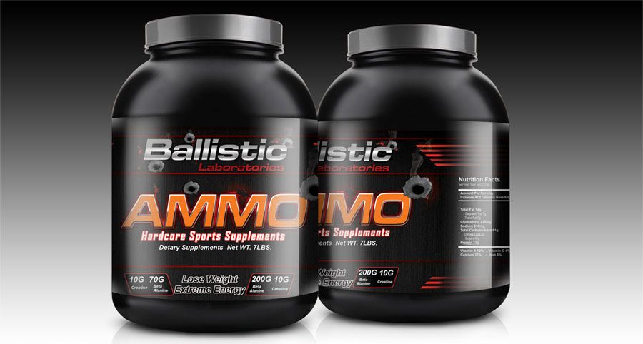 Ammo Sports Supplements - Label Design